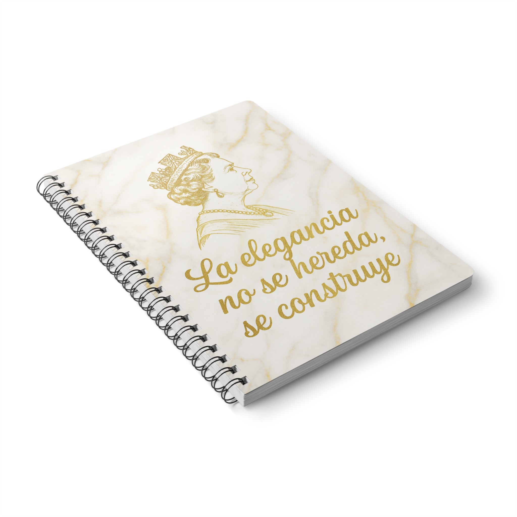 📓 Cuaderno Elegante con Frase de Reina – A5, 150 Páginas, Ideal para Escritura, Regalo Inspirador, Diseño Clásico