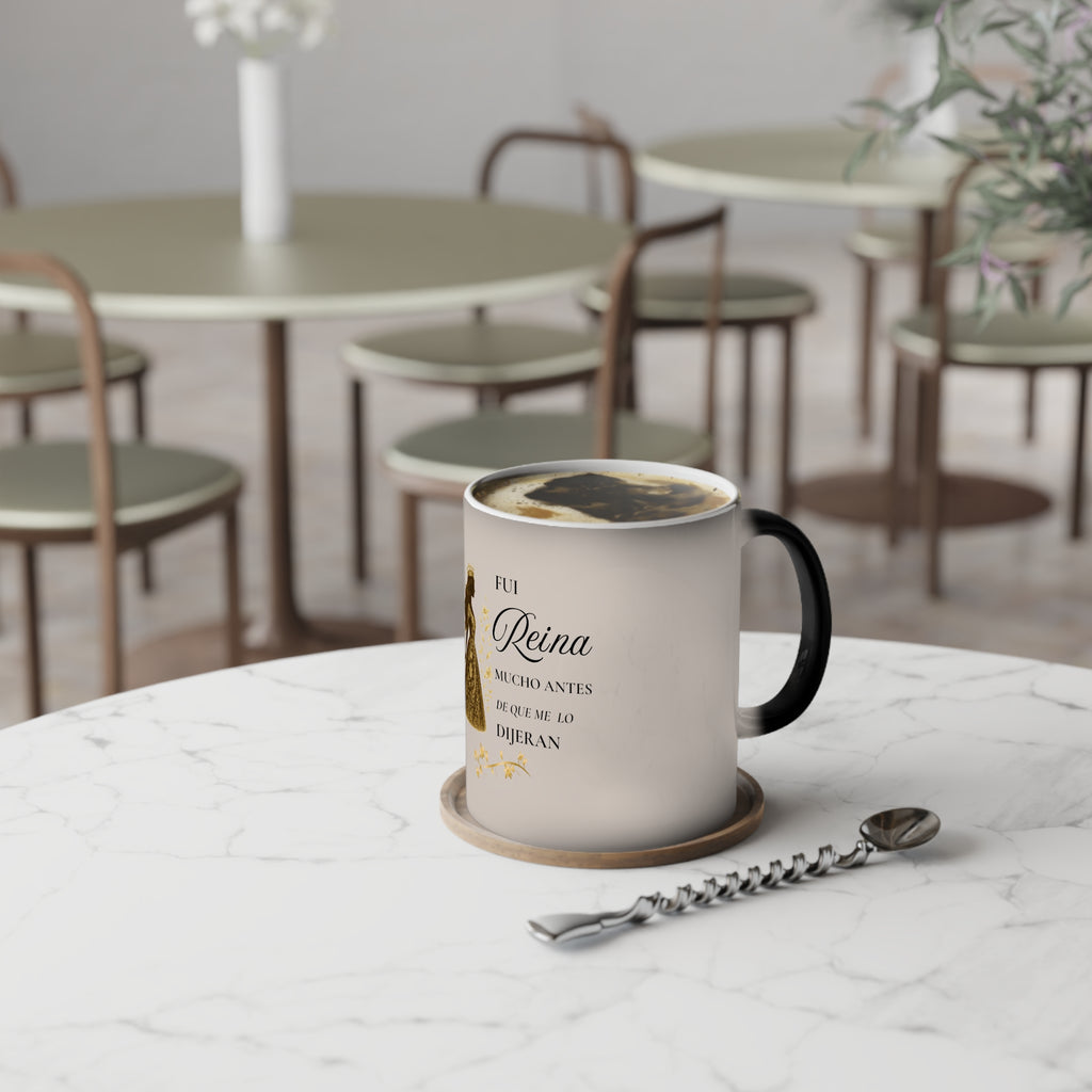 Taza mágica que cambia de color.