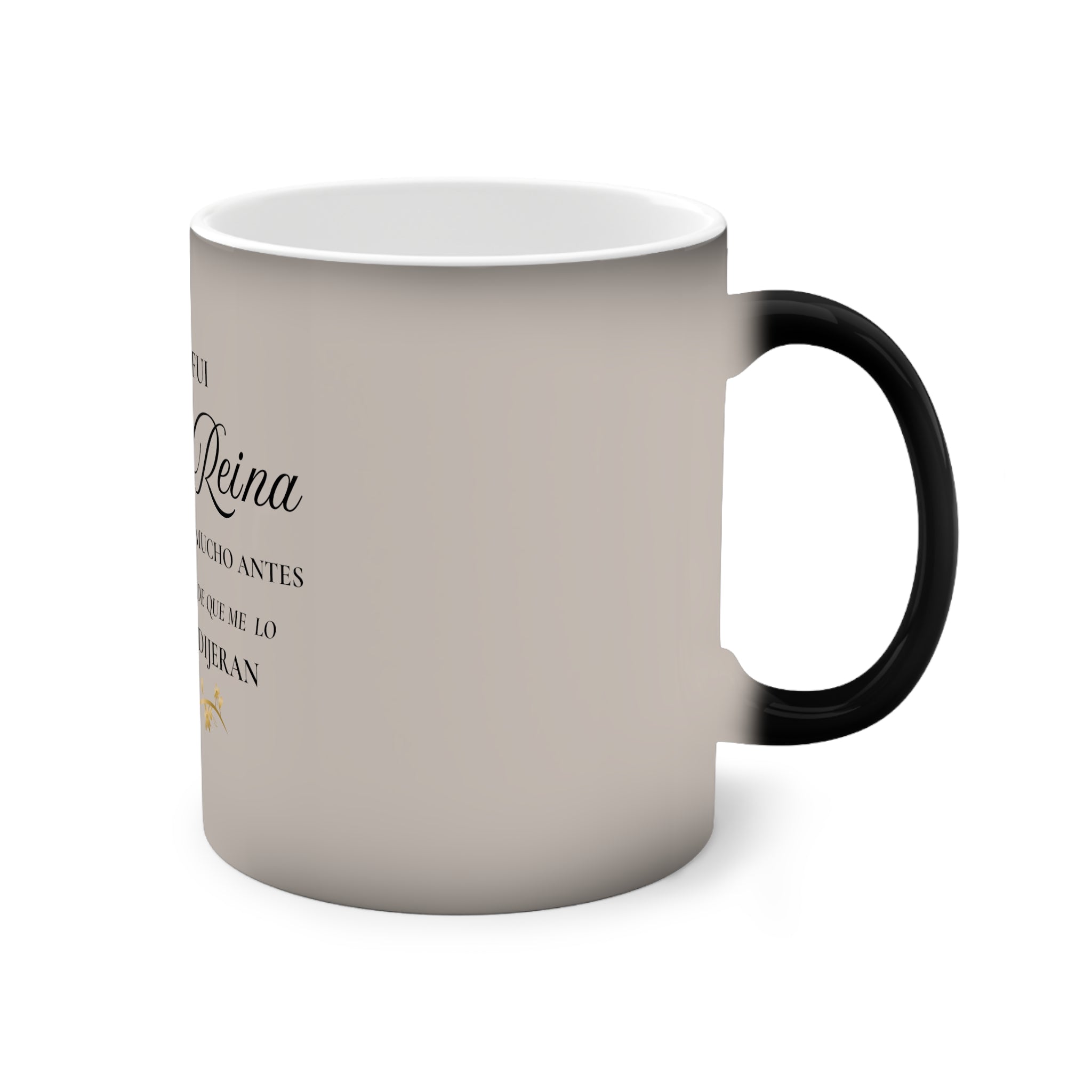 Taza mágica que cambia de color.